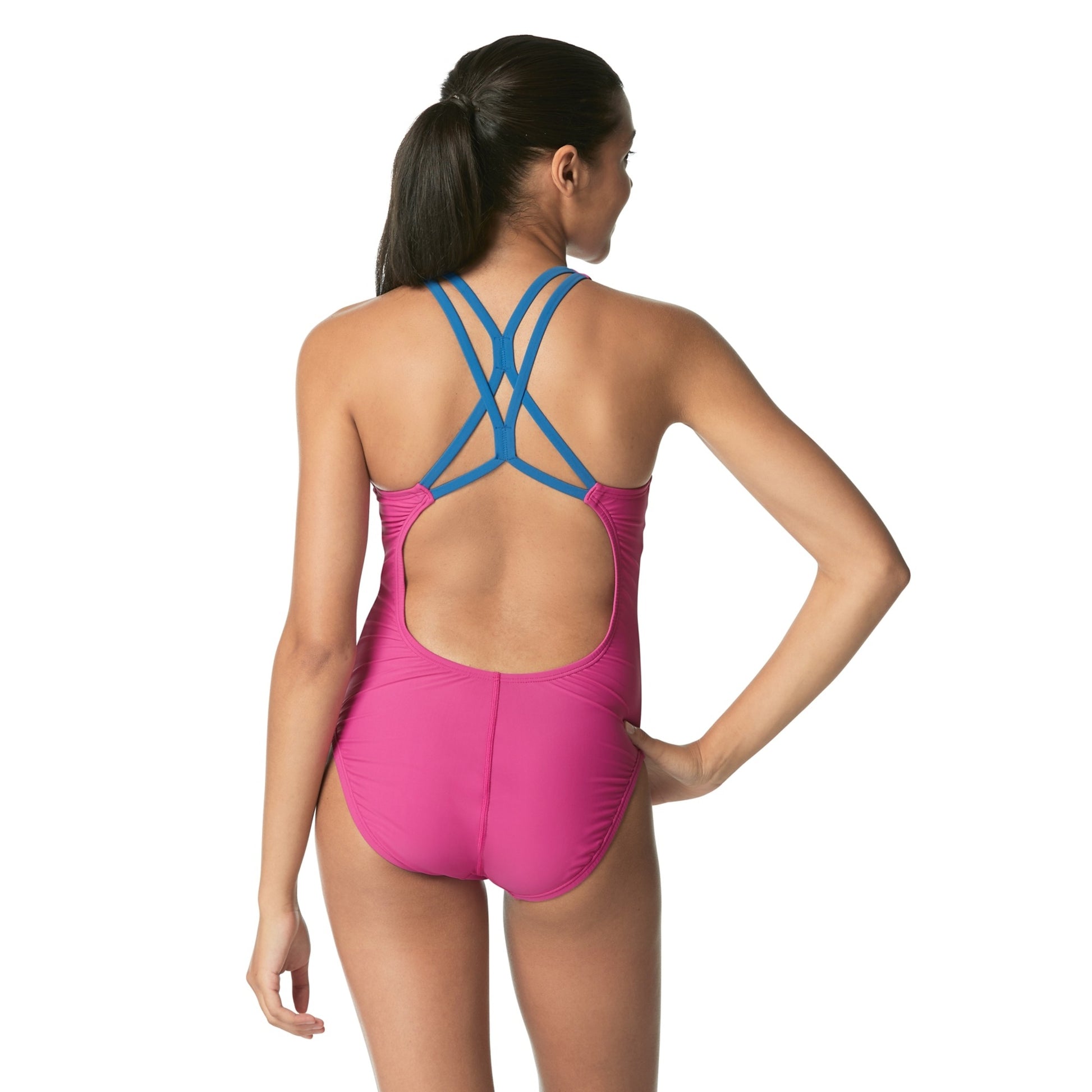 Speedo Women's Standard Swimsuit One Piece Thin Strap High Cut  One Piece Swimsuits  Speedo