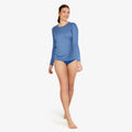 Speedo Heather Long Sleeve Swim Tee  Long Sleeve Rash Guard  Speedo