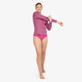 Speedo Heather Long Sleeve Swim Tee  Long Sleeve Rash Guard  Speedo