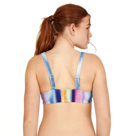 Speedo Women's Standard Swimsuit Bikini Top Adjustable Square Neck  Bikini Top  Speedo