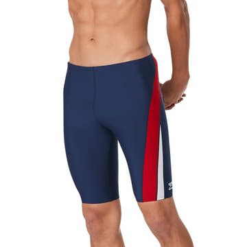 Speedo Men's Launch Splice Jammer  Swim Team Prints  Speedo