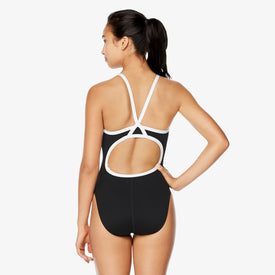 Speedo Women's Solid Endurance+ Thin Strap One-Piece Swimsuit