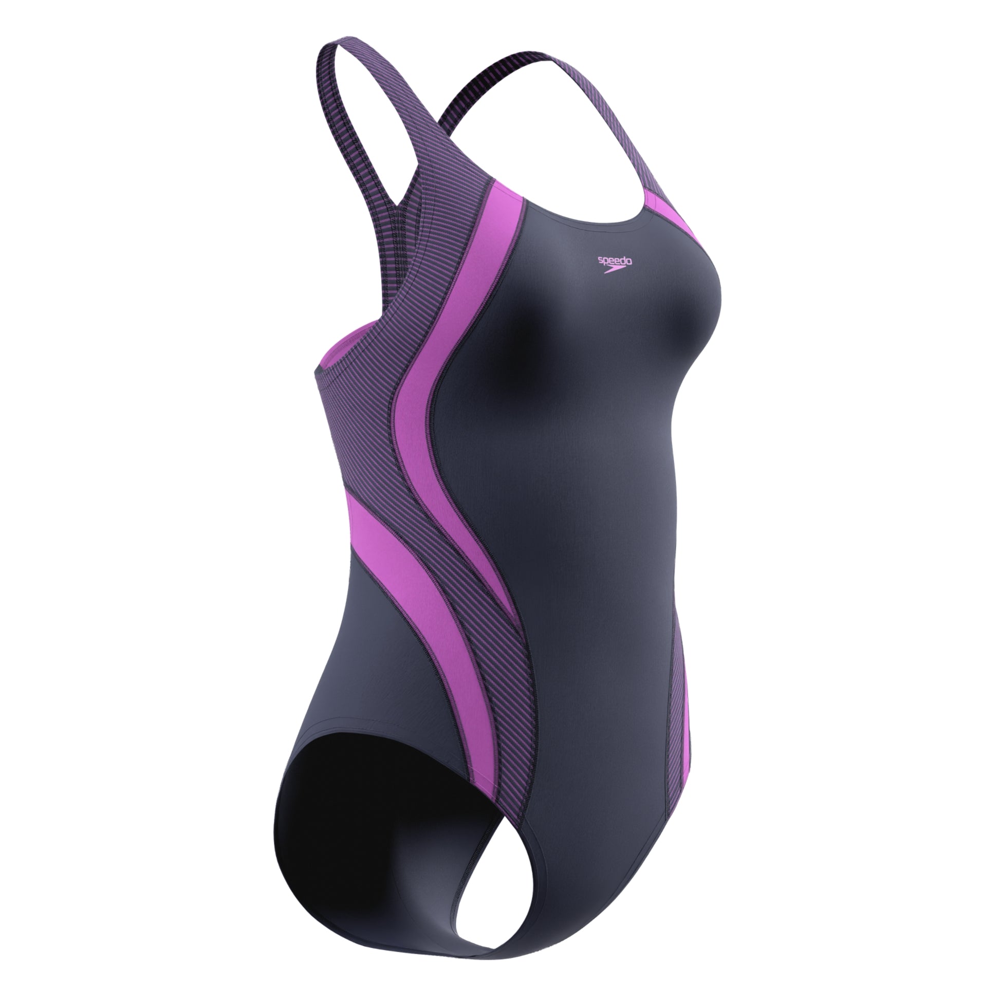 Speedo Women's Quantum Rib Splice One Piece Swimsuit  One Piece Swimsuits  Speedo