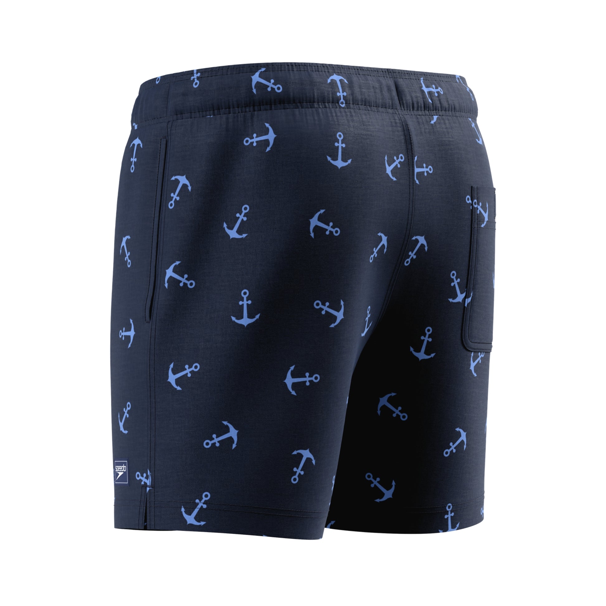 Speedo Men's Printed Redondo Edge 16" Volley Swim Short  - Peacoat  Men's Volley Short  Speedo