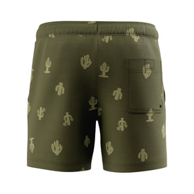 Speedo Men's Printed Redondo Edge 16" Volley Swim Short - Deep Olive
