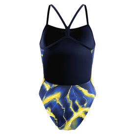 Speedo Women's Team Lightning V-Back One Piece Swimsuit  One Piece Swimsuits  Speedo