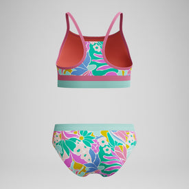 Speedo Print Blocked Bikini Set