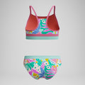 Speedo Print Blocked Bikini Set  Girls One Piece  Speedo