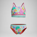 Speedo Print Blocked Bikini Set  Girls One Piece  Speedo