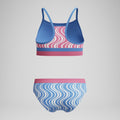 Speedo Print Blocked Bikini Set  Girls One Piece  Speedo