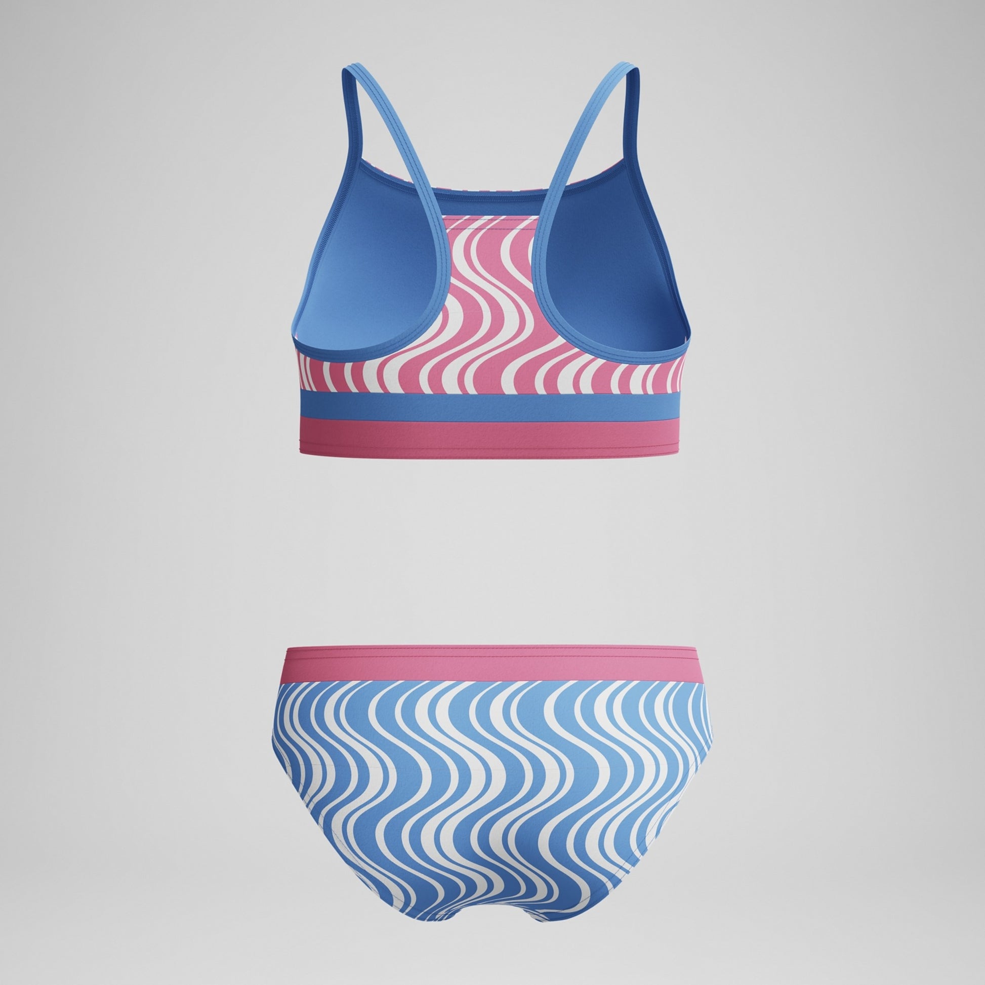 Speedo Print Blocked Bikini Set  Girls One Piece  Speedo