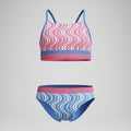Speedo Print Blocked Bikini Set  Girls One Piece  Speedo