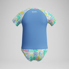 Speedo Girls Short Sleeve Rashguard Set
