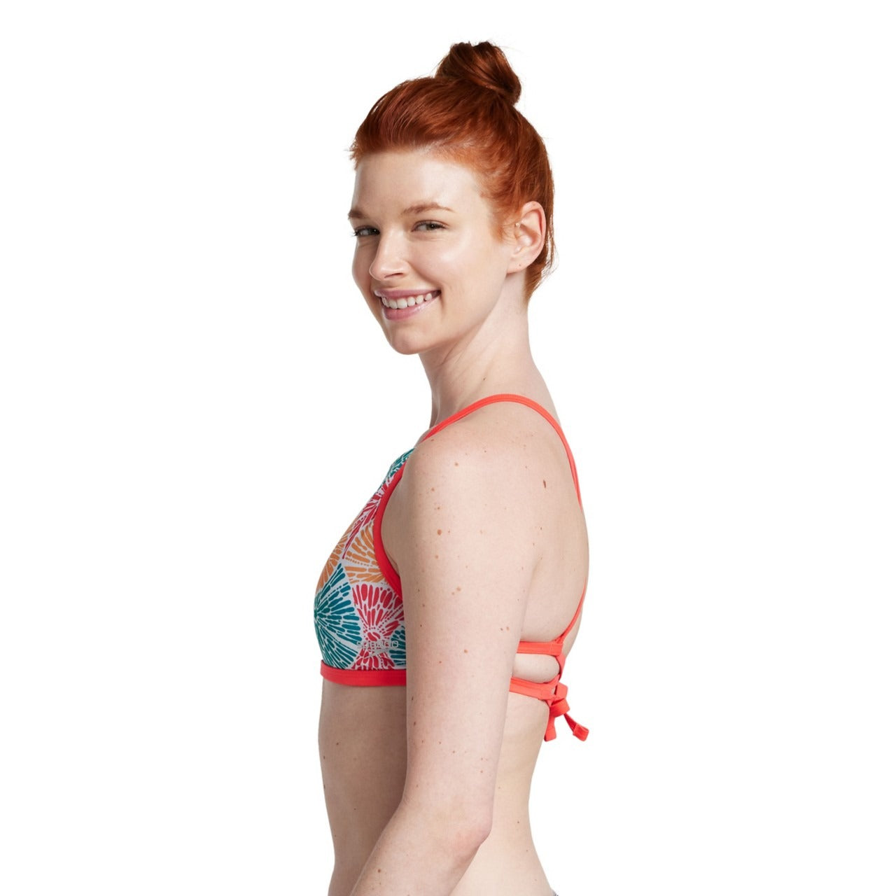 Speedo Printed Double Lace Back Top  Two Piece Swimsuits  Speedo