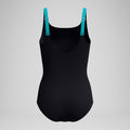 Speedo Women's Banded Colorblock One Piece Swimsuit  One Piece Swimsuits  Speedo