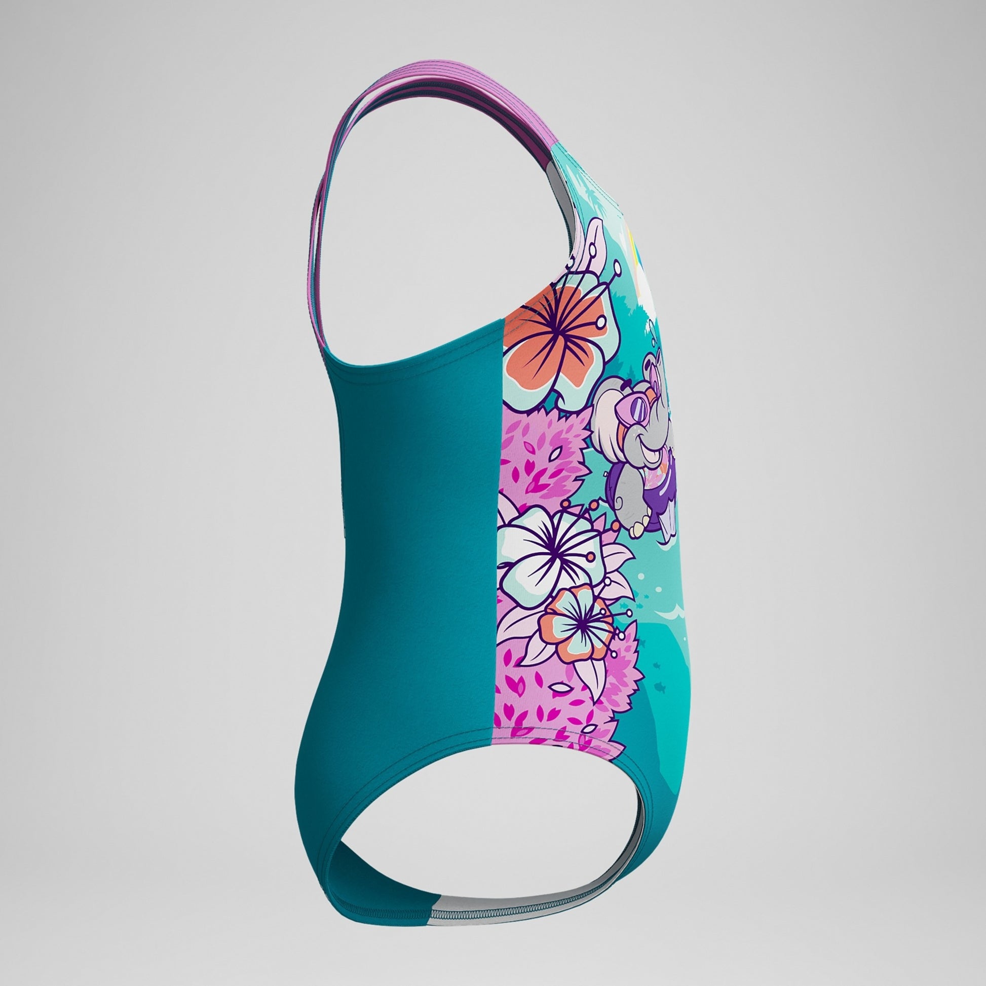 Speedo Girls Learn To Swim Printed Crossback One Piece Swimsuit  Girls One Piece  Speedo