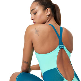 Speedo Women's Solid Vanquisher Kneeskin Tech Swimsuit  Technical Swimsuits  Speedo