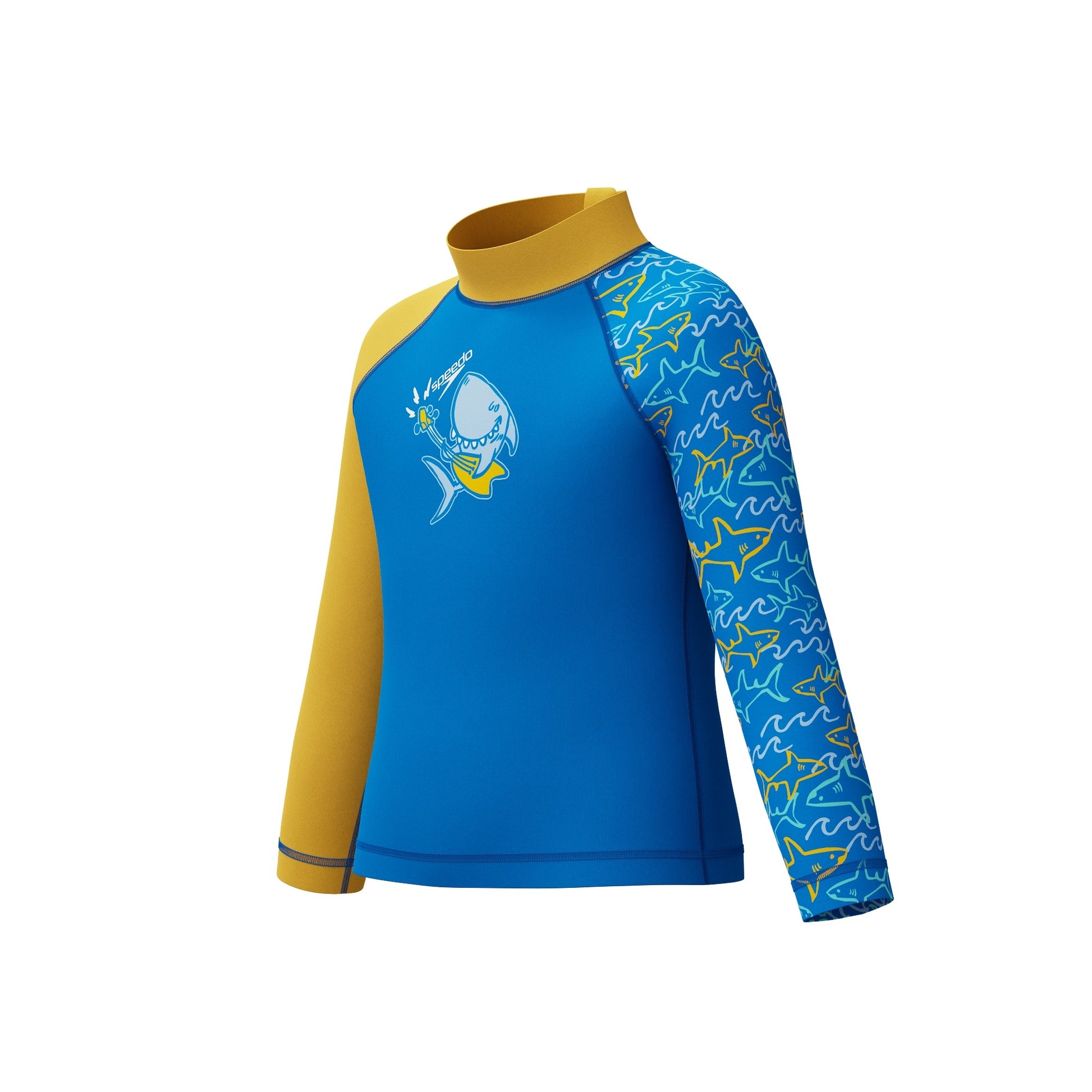 Speedo Boys Digital Long Sleeve Rash Top  Boys Long Sleeve  Speedo