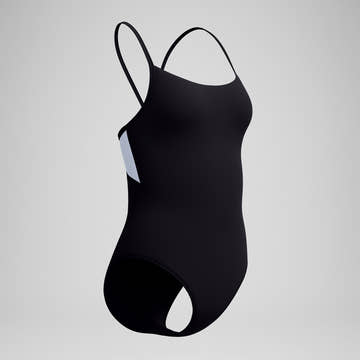 Speedo Women's Solid Racerback One Piece Swimsuit