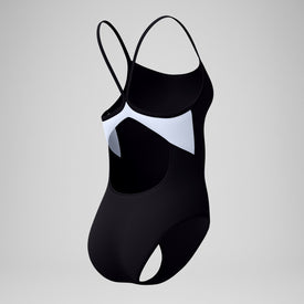 Speedo Women's Solid Racerback One Piece Swimsuit