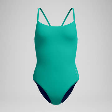 Speedo Women's Solid Racerback One Piece Swimsuit