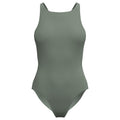 Speedo Women's Solid Highneck One Piece  One Piece Swimsuits  Speedo