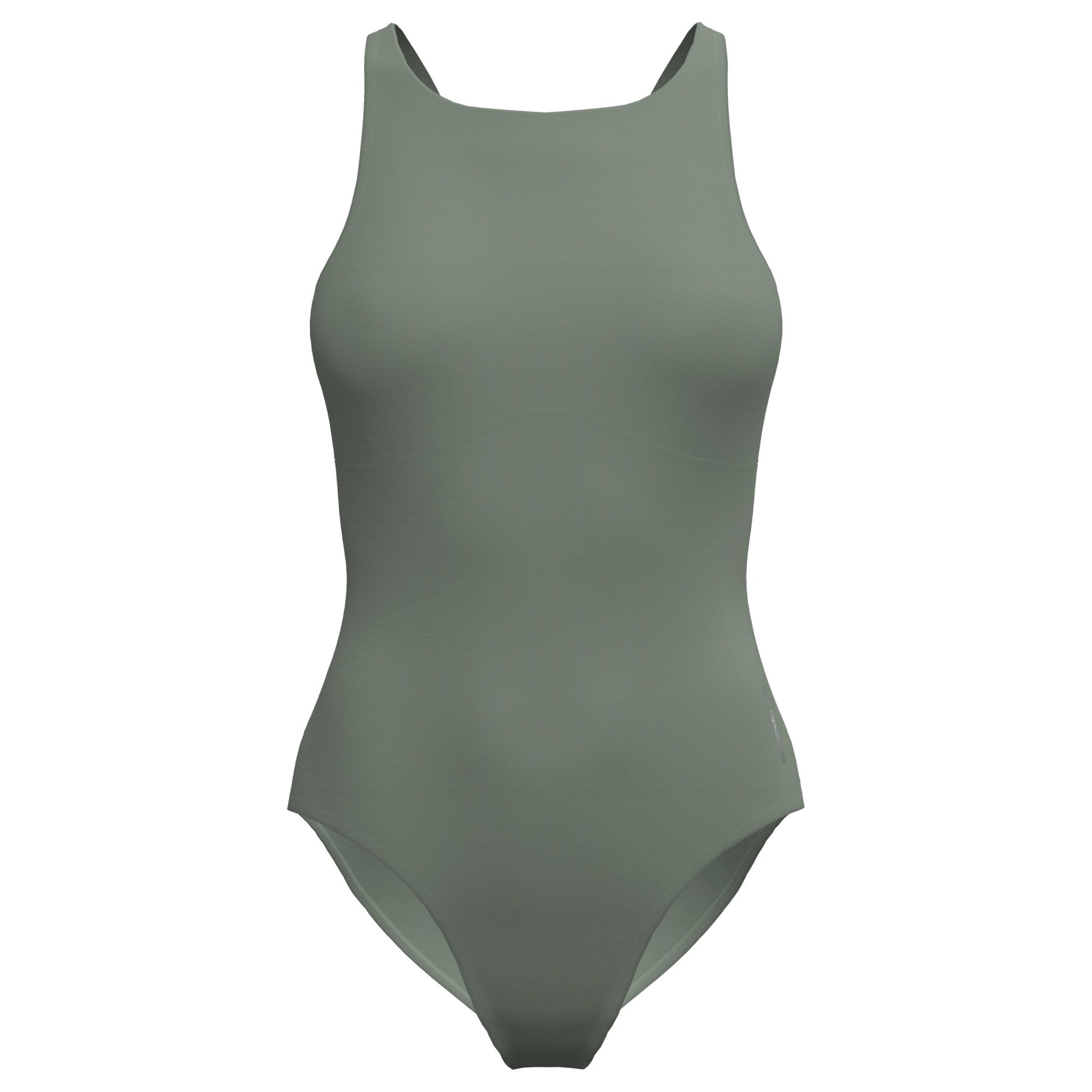 Speedo Women's Solid Highneck One Piece  One Piece Swimsuits  Speedo