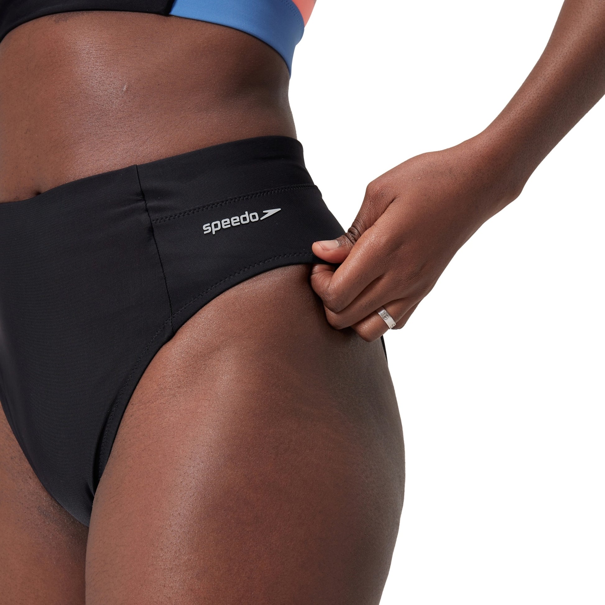 Speedo Women's High Waist Bottom Solid  Two Piece Bottoms  Speedo