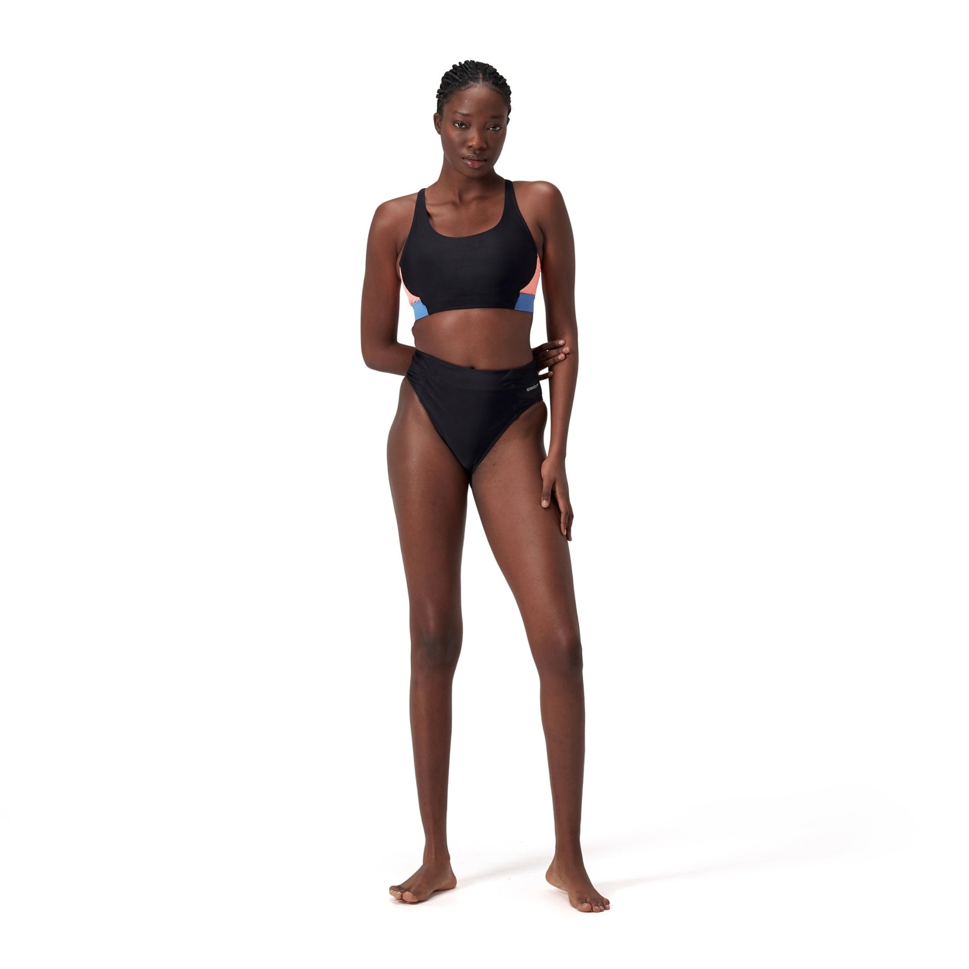 Speedo Women's High Waist Bottom Solid  Two Piece Bottoms  Speedo