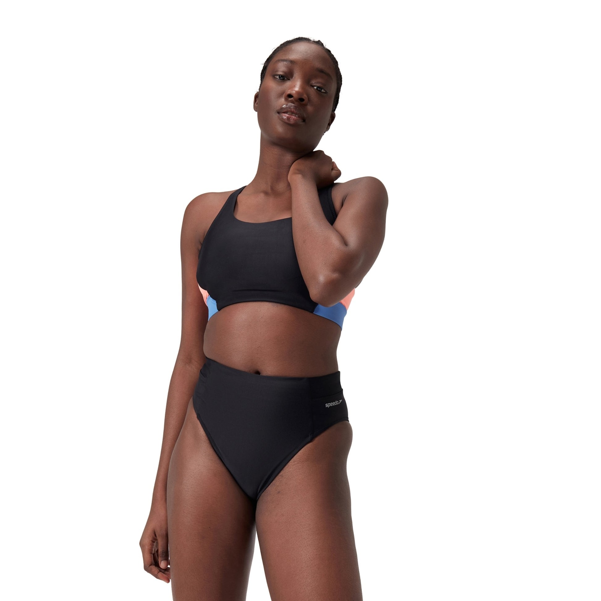 Speedo Women's High Waist Bottom Solid  Two Piece Bottoms  Speedo