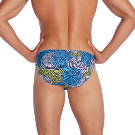 Speedo Men's Beachstar Print Brief 2 Inch  Swimming Briefs for Men  Speedo