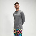Speedo Men's Long Sleeve Graphic Swim Rashguard Shirt  Long Sleeve Rash Guard  Speedo
