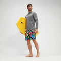 Speedo Men's Long Sleeve Graphic Swim Rashguard Shirt  Long Sleeve Rash Guard  Speedo