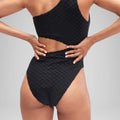 Speedo Women's Flu3Nte Terry Asymmetrical Cut Out One Piece Swimsuit  One Piece Swimsuits  Speedo
