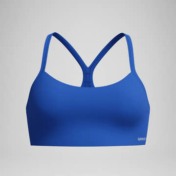 Speedo Women's Solid Racerback Crop Top  Crop Top  Speedo