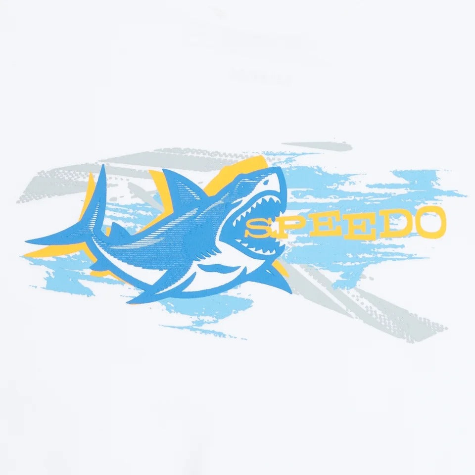 Speedo Boy's Graphic Short Sleeve Swim Shirt  Kids Swimwear  Speedo