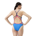 Speedo Women's Solid Double Strap One Piece Swimsuit  One Piece Swimsuits  Speedo