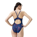 Speedo Space Train Flyback One Piece Swimsuit  Swim Team Prints  Speedo