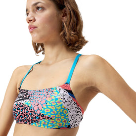 Speedo Women's Printed Strappy Bikini Top  Bikini Top  Speedo