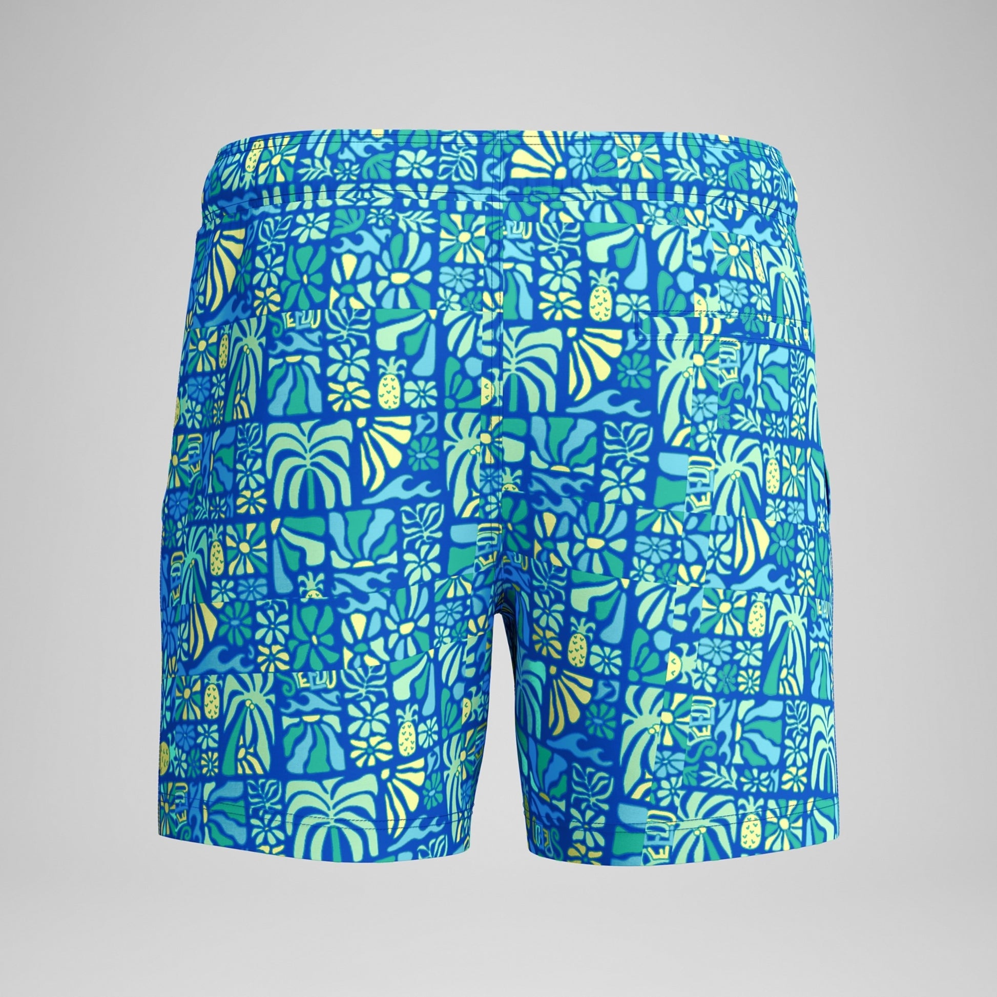 Speedo Swim Shorts Men's Print Redondo Edge Volley 16 Inch  Men's Volley Short  Speedo