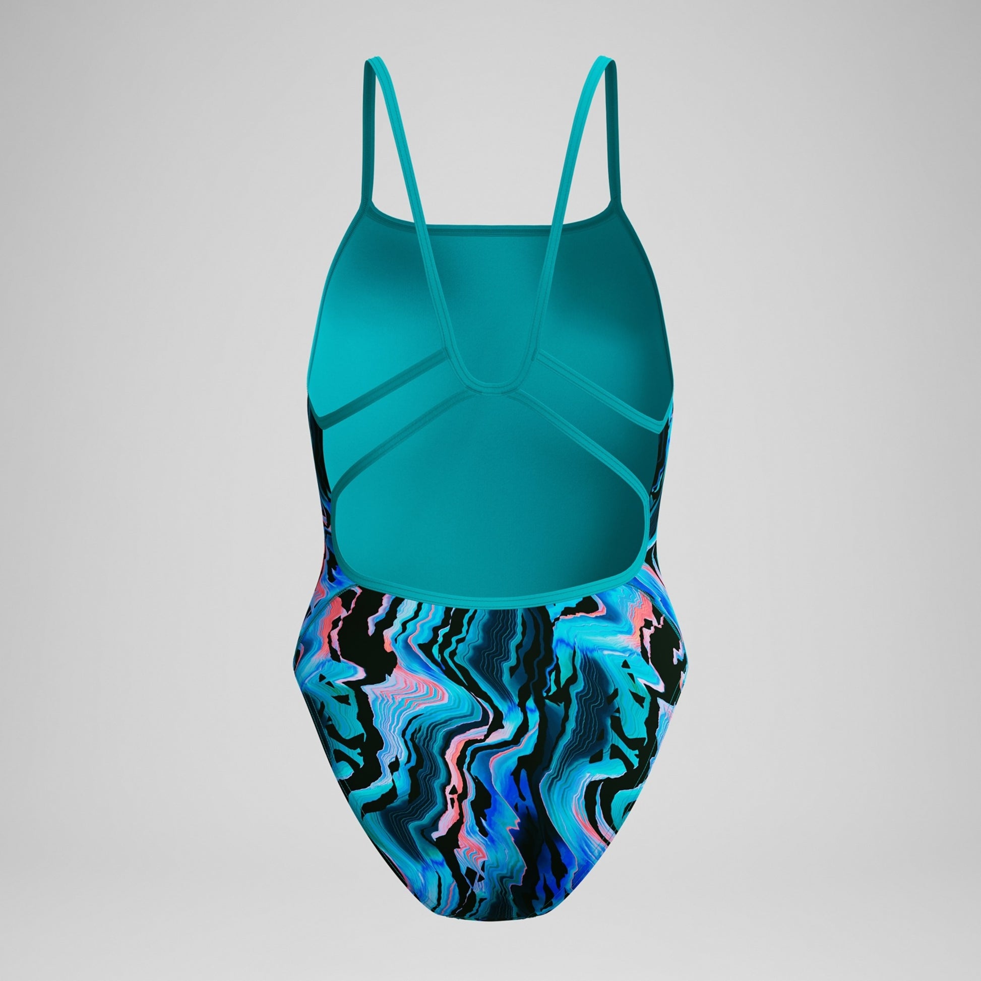 Speedo Women's Printed Web Back One Piece  One Piece Swimsuits  Speedo