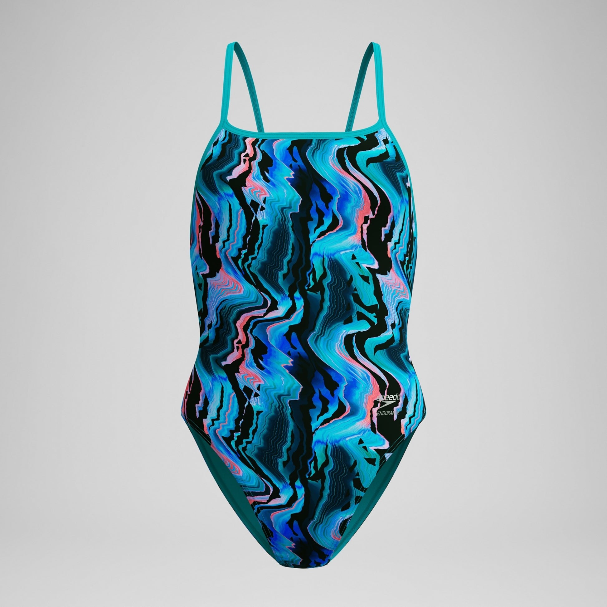 Speedo Women's Printed Web Back One Piece  One Piece Swimsuits  Speedo