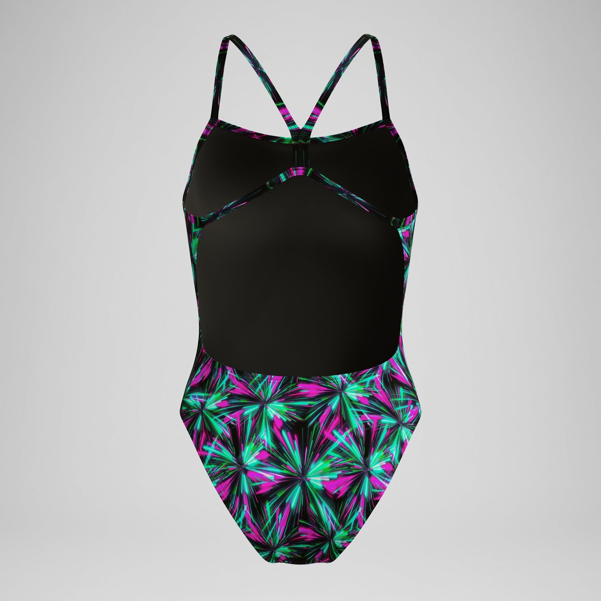 Speedo Women's Swimsuit Printed V-Back One Piece  One Piece Swimsuits  Speedo