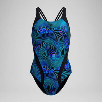Speedo Women's Print Quantum Splice One Piece Swimsuit  One Piece Swimsuits  Speedo