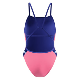 Speedo Women's Solid Tri Back One Piece Swimsuit  One Piece Swimsuits  Speedo