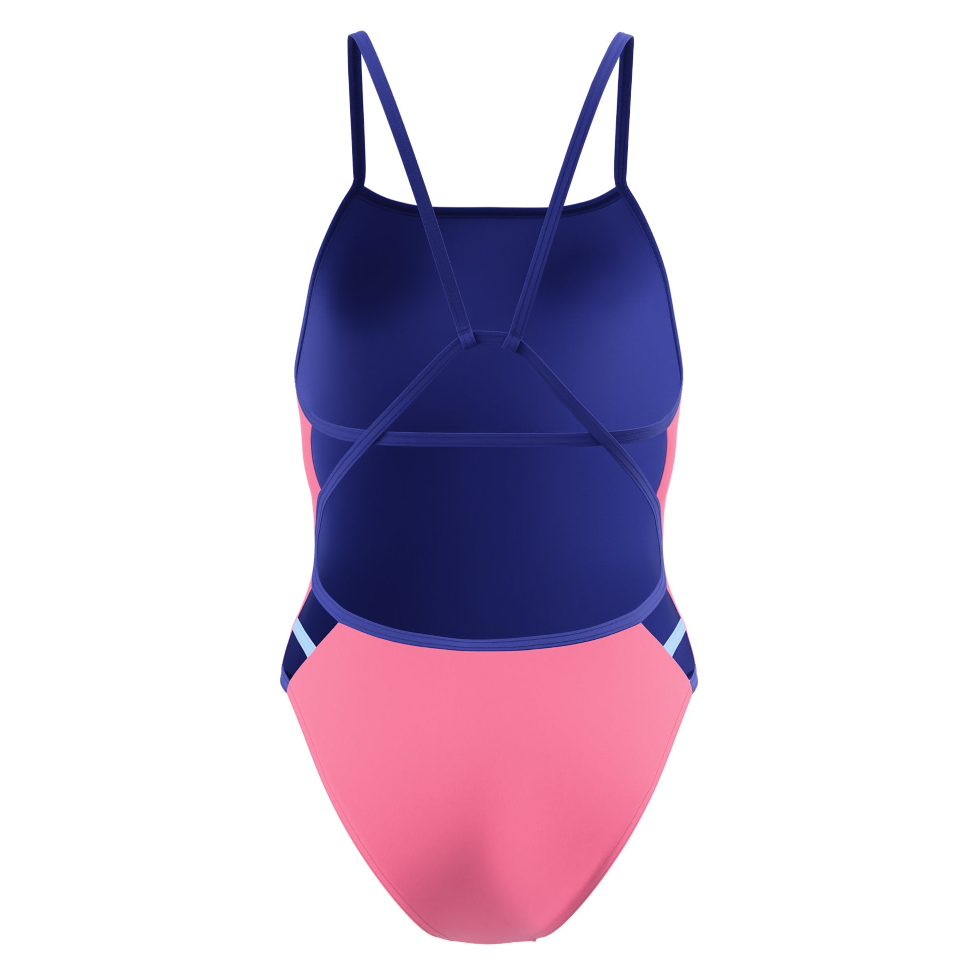 Speedo Women's Solid Tri Back One Piece Swimsuit  One Piece Swimsuits  Speedo