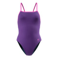 Speedo Women's Solid Tri Back One Piece Swimsuit  One Piece Swimsuits  Speedo