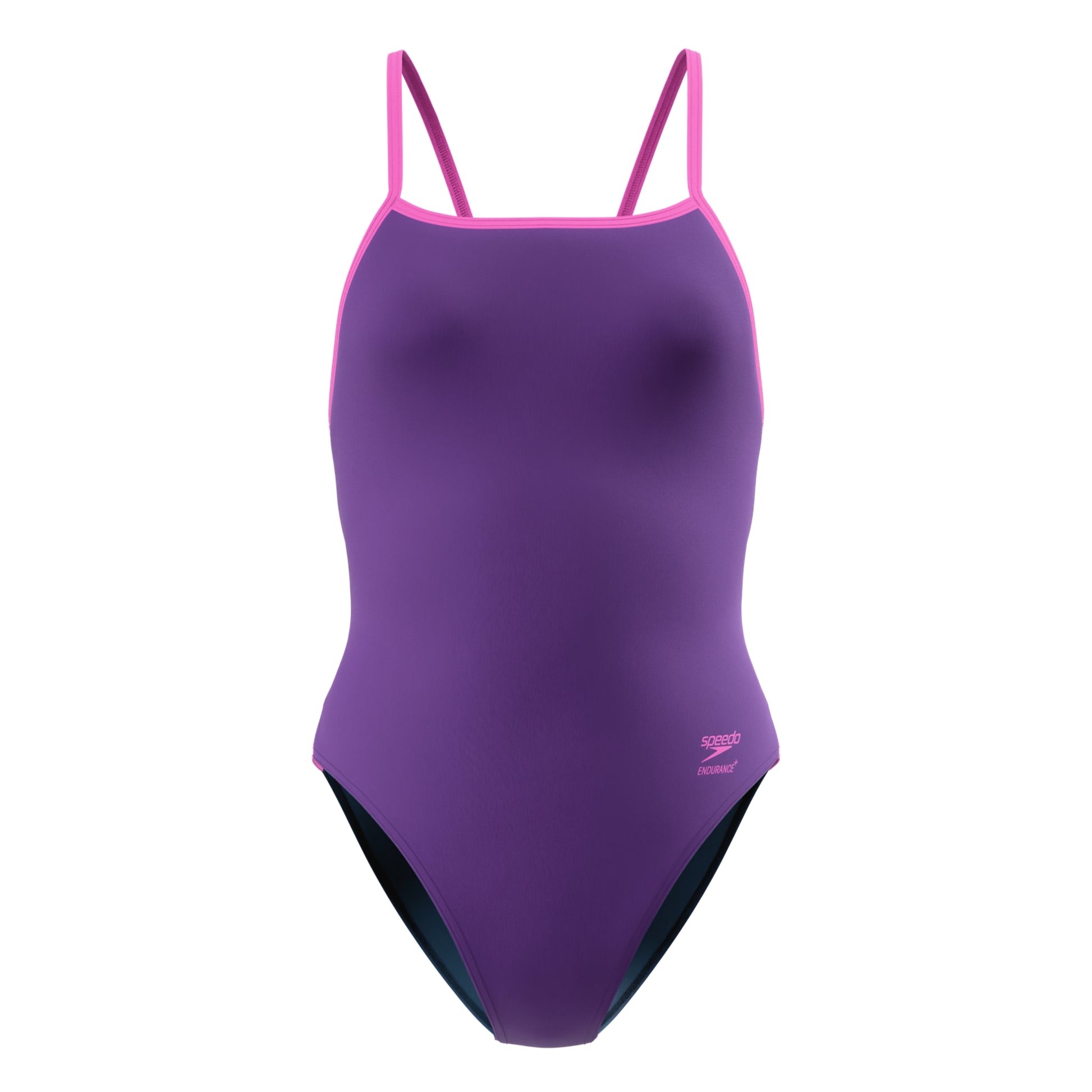 Speedo Women's Solid Tri Back One Piece Swimsuit  One Piece Swimsuits  Speedo