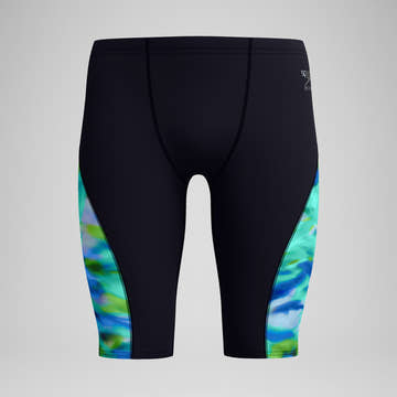 Speedo Men's Printed Side Spliced Jammer Swimsuit