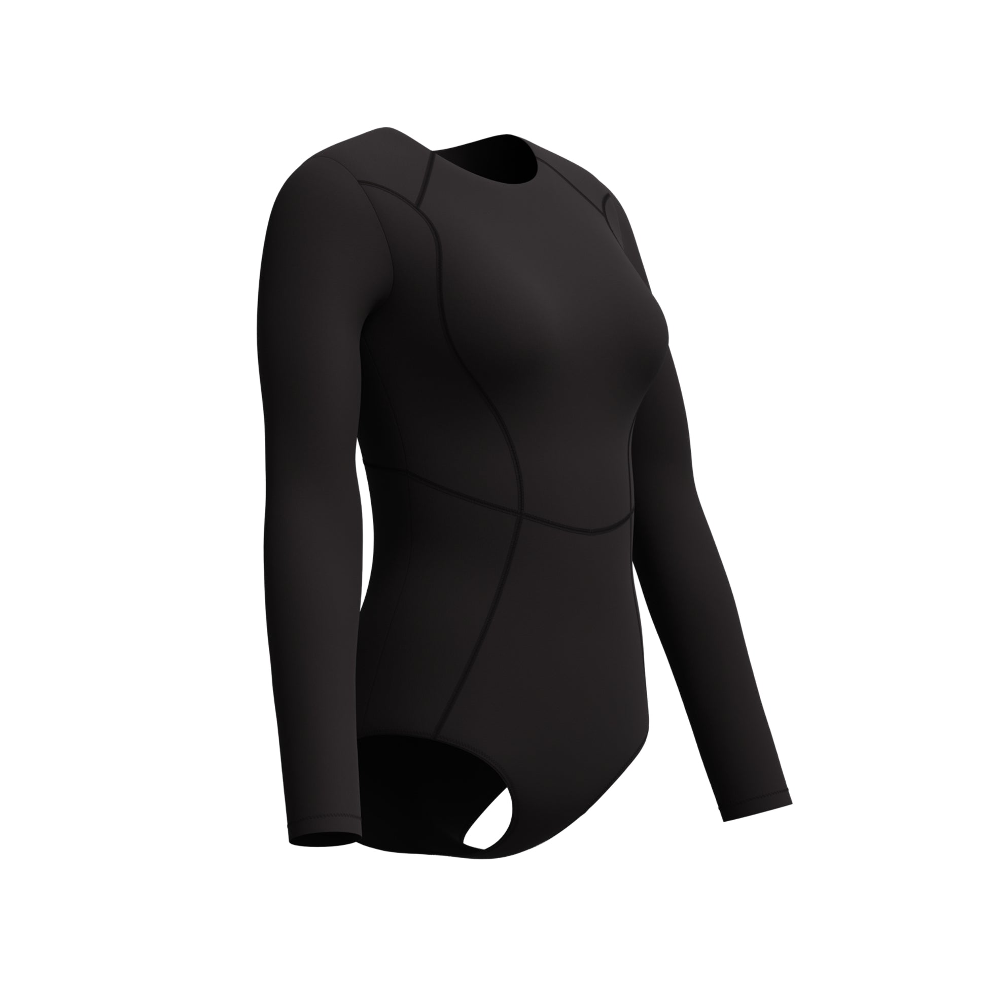 Speedo Women's Colorblock Long Sleeve Zip Back One Piece Swimsuit  One Piece Swimsuits  Speedo